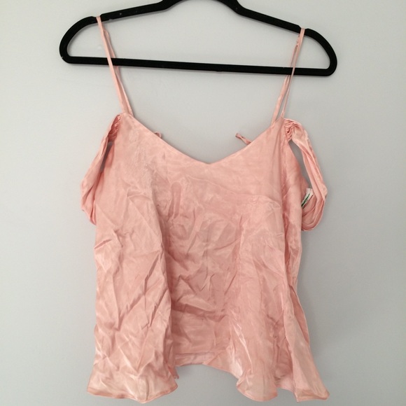 Topshop Pink satin Top